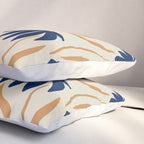 Harper Floral Print, Navy, Mustard and Beige Pillow Sham Gallery Image 3