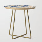 Harper Floral Print, Navy, Mustard and Beige Side Table Gallery Image 1