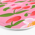 Cherry Pattern on Pink Bath Mat Gallery Image 3