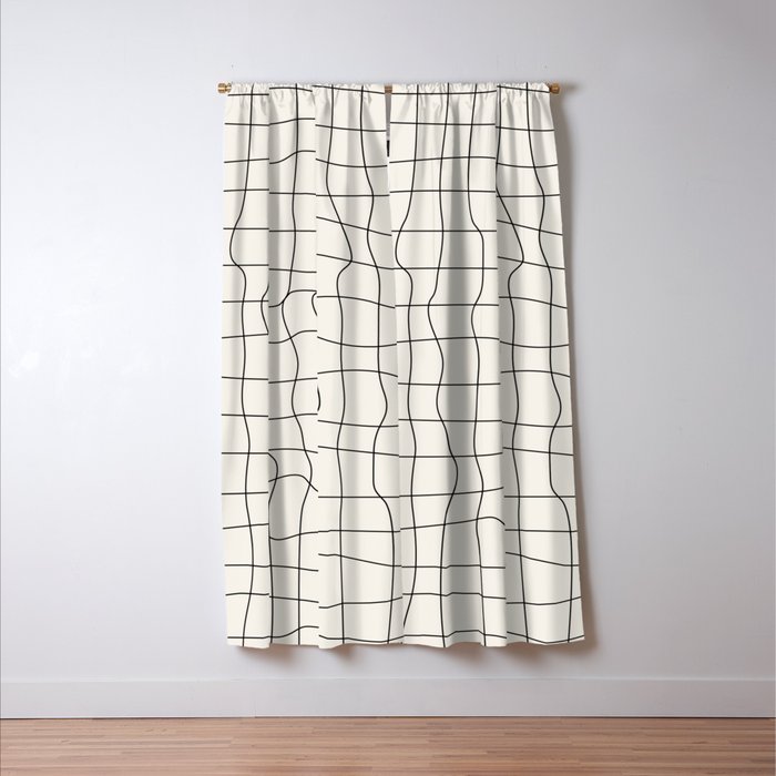 Warp Grid: Off-White Day Edition Window Curtain Gallery Image 3