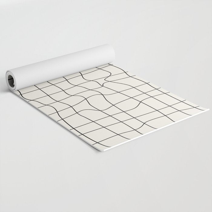 Warp Grid: Off-White Day Edition Yoga Mat Gallery Image 2