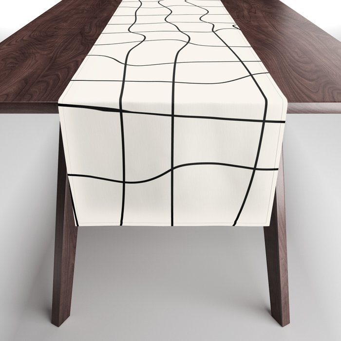 Warp Grid: Off-White Day Edition Table Runner Gallery Image 1