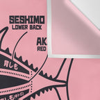 Tuna Anatomy Japanese Maguro Sushi - Coral Wall Tapestry Gallery Image 3