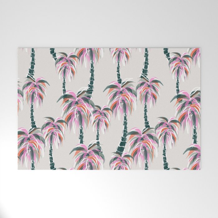 Boho Retro Palms Welcome Mat Gallery Image 1