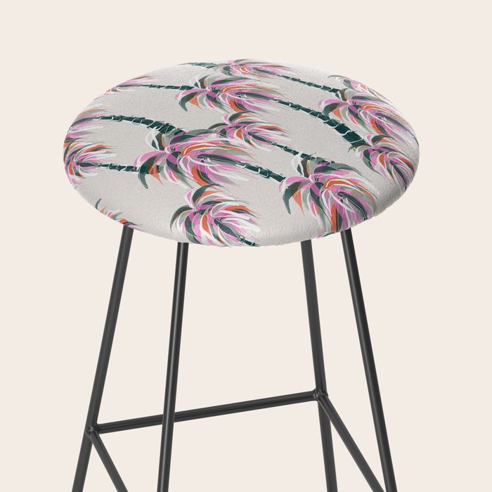 Boho Retro Palms Stool Gallery Image 2