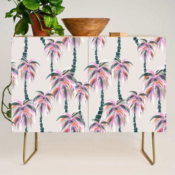 Boho Retro Palms Credenza Gallery Image 1