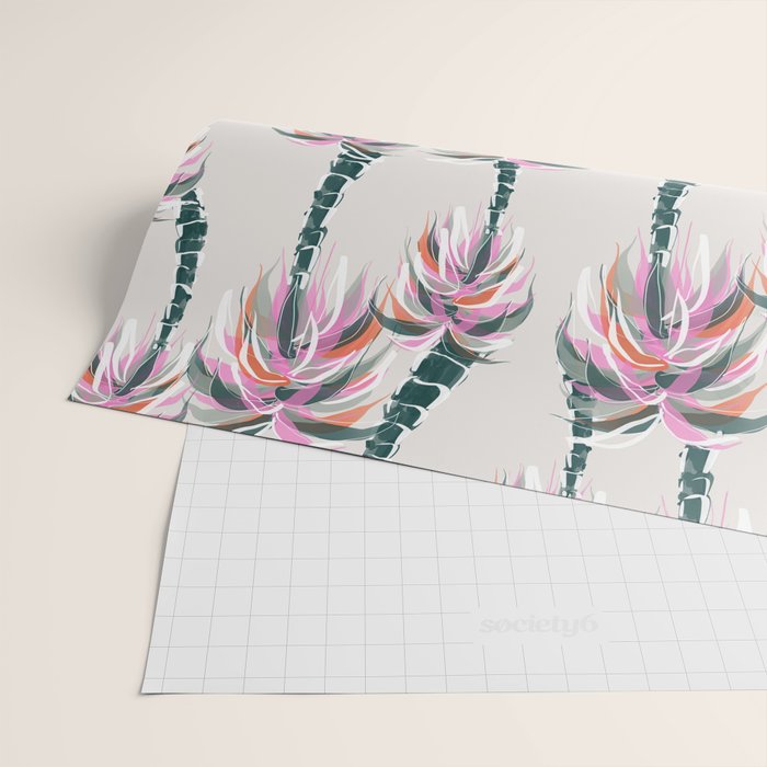 Boho Retro Palms Wrapping Paper Gallery Image 2
