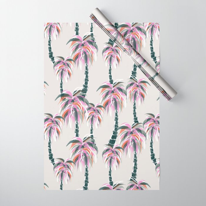 Boho Retro Palms Wrapping Paper Gallery Image 1