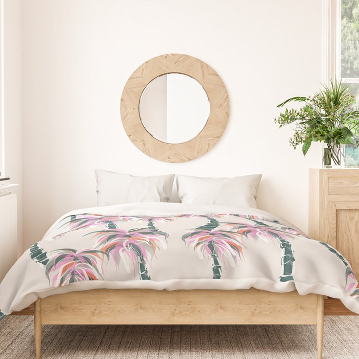 Boho Retro Palms Duvet Cover Gallery Image 3