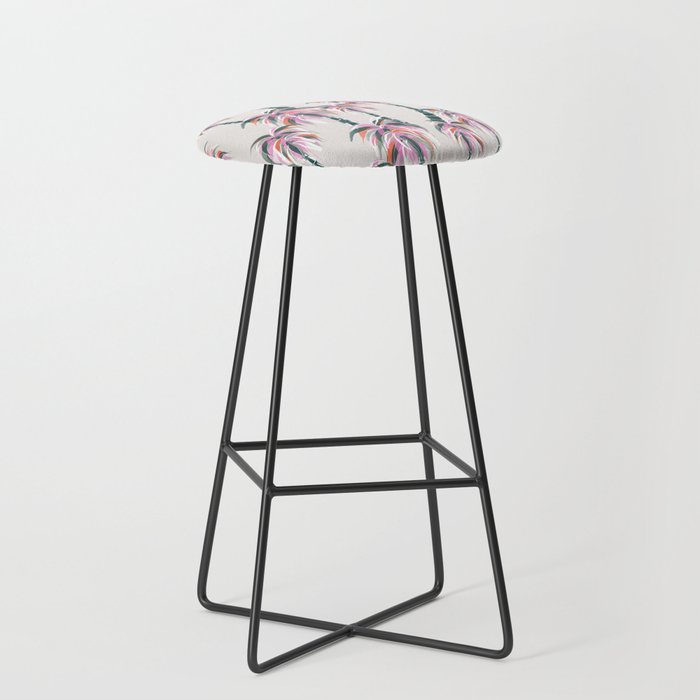 Boho Retro Palms Stool Gallery Image 1