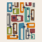Retro Mid Century Modern Abstract Pattern 224 Atomic Googie Poster Gallery Image 4