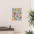Retro Mid Century Modern Abstract Pattern 224 Atomic Googie Poster Gallery Image 2
