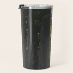 Vintage Japanese Woodblock Print Kawase Hasui Mystical Japanese forest Tall Green Trees Travel Mug Gallery Image 3