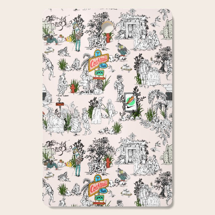 Toile de Jouy modern Cutting Board Gallery Image 1
