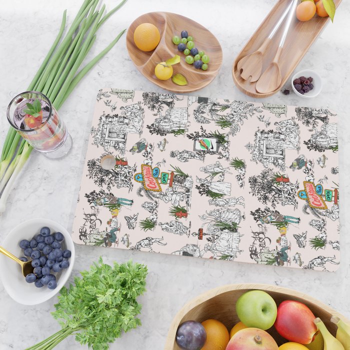 Toile de Jouy modern Cutting Board Gallery Image 2