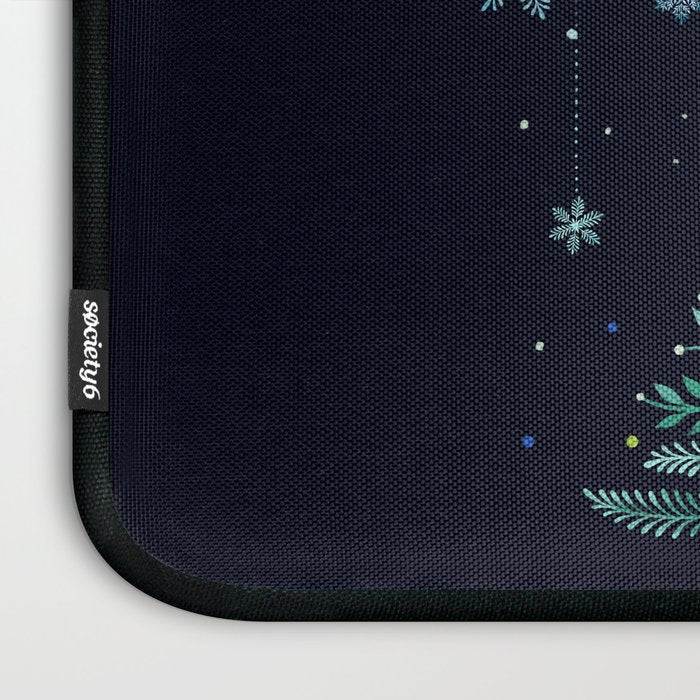 Christmas Night Tree-Snowy Laptop Sleeve Gallery Image 3