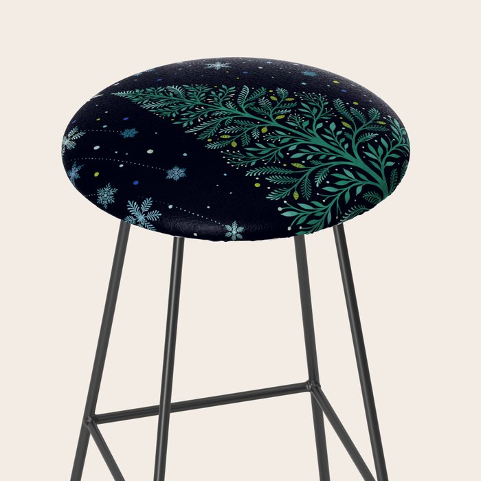 Christmas Night Tree-Snowy Stool Gallery Image 2