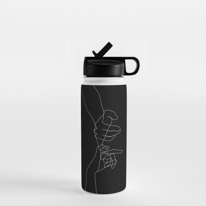 Black Pinky Swear Water Bottle Gallery Image 1