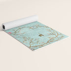 Romantic Chinoiserie Aqua Zen Garden Yoga Mat Gallery Image 2