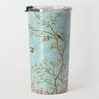 Romantic Chinoiserie Aqua Zen Garden Travel Mug Gallery Image 3