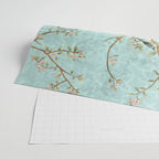 Romantic Chinoiserie Aqua Zen Garden Wrapping Paper Gallery Image 2