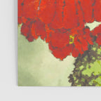 Deep Within - Flowers in the Mist -  Ukiyo Nature Landscape  in Red, Green, Yellow & Orange Poster Gallery Image 3
