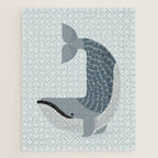 Whimsical Blue Whale Jigsaw Puzzle Gallery Image 1