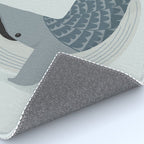 Whimsical Blue Whale Rug Gallery Image 4