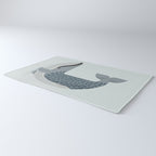 Whimsical Blue Whale Rug Gallery Image 3
