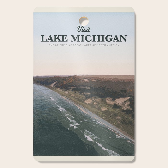 Visit Lake Michigan Cutting Board Gallery Image 1