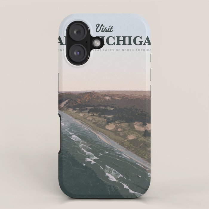 Visit Lake Michigan iPhone Case Gallery Image 1