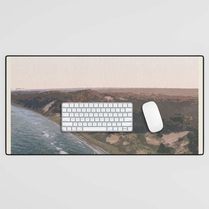 Visit Lake Michigan Desk Mat Gallery Image 1