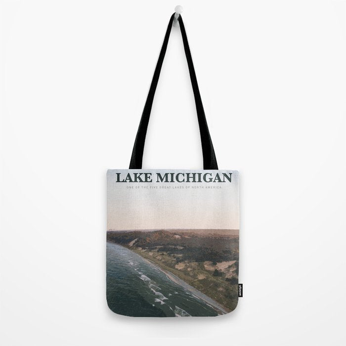 Visit Lake Michigan Tote Bag Gallery Image 2