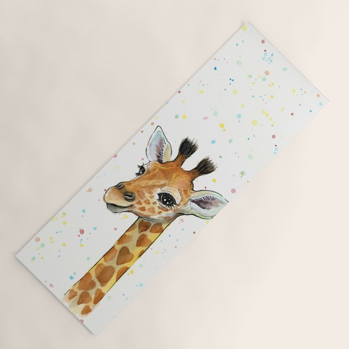 Baby Giraffe Yoga Mat Gallery Image 1