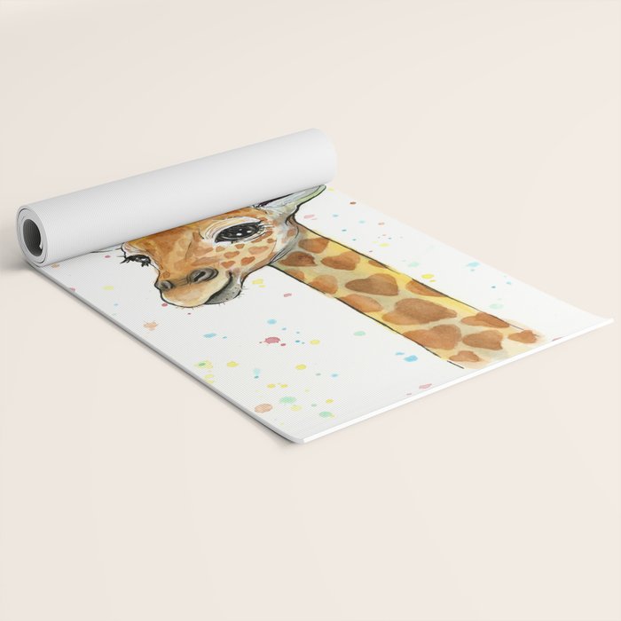 Baby Giraffe Yoga Mat Gallery Image 2