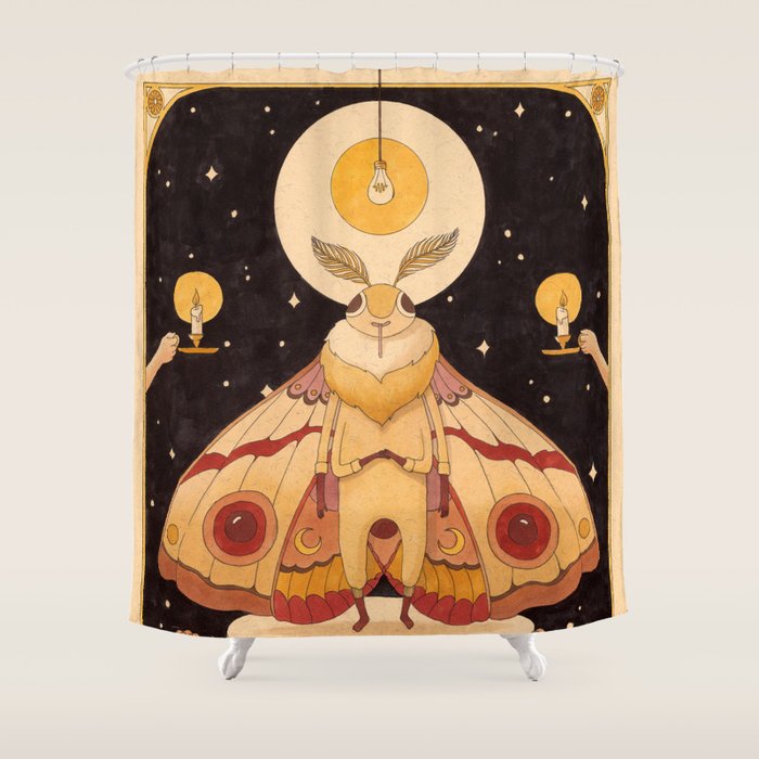 Moth Man Shower Curtain Gallery Image 1
