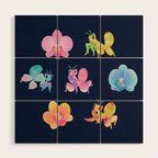 Orchid mantis - Dark Wood Wall Art Gallery Image 1