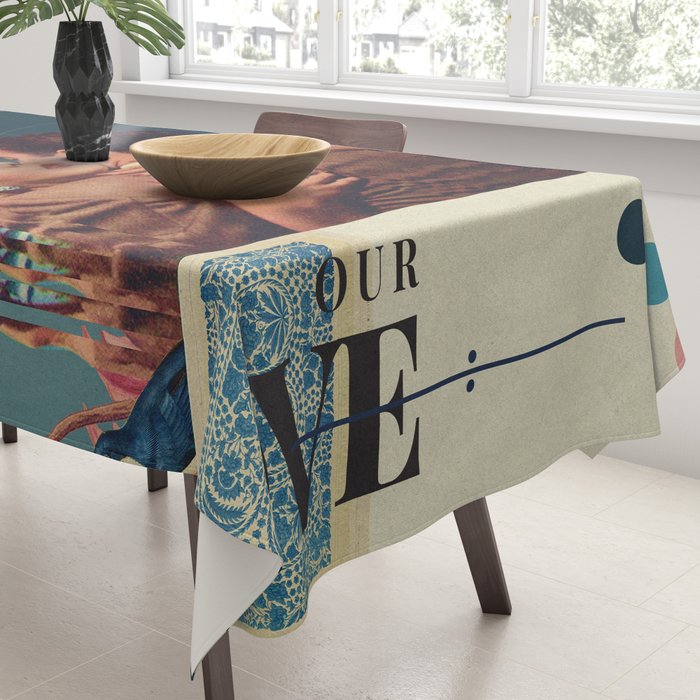 Our Love tore Time to Pieces Tablecloth Gallery Image 3