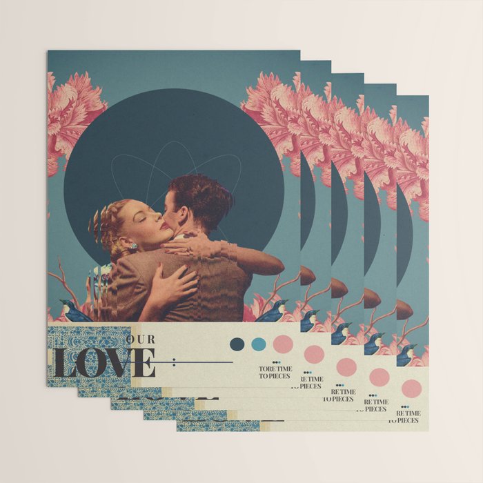Our Love tore Time to Pieces Wrapping Paper Gallery Image 3