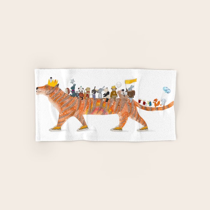 starlight tigerdoodle Bath Towel Gallery Image 1