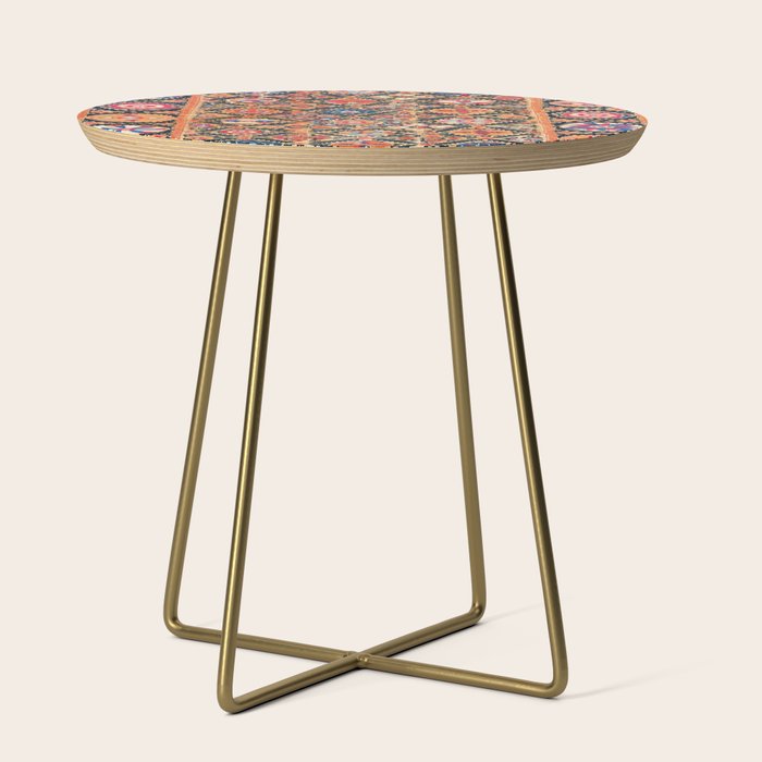 Kermina Suzani Southwest Uzbekistan Embroidery Print Side Table Gallery Image 1