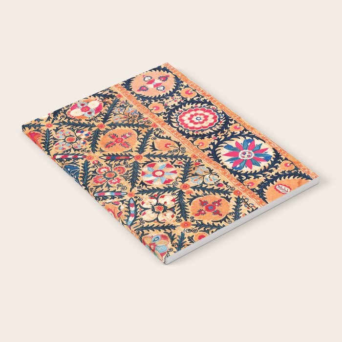 Kermina Suzani Southwest Uzbekistan Embroidery Print Notebook Gallery Image 2