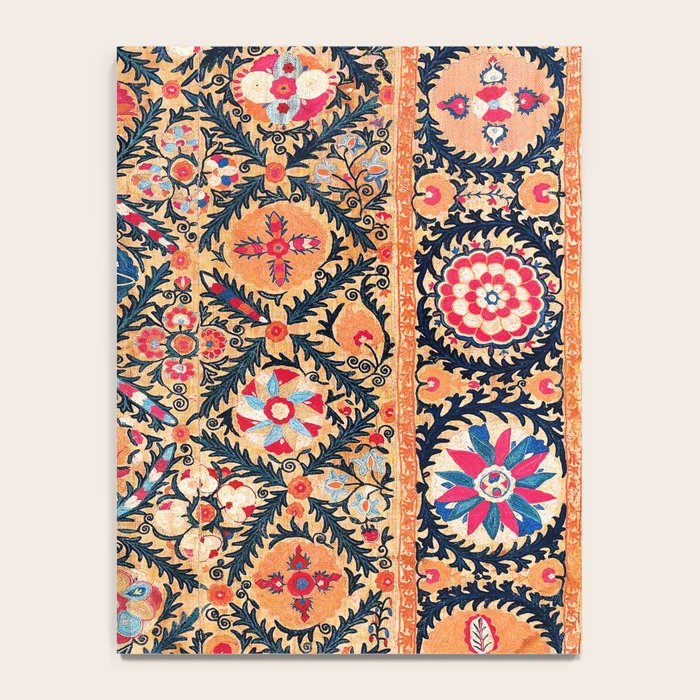 Kermina Suzani Southwest Uzbekistan Embroidery Print Notebook Gallery Image 4