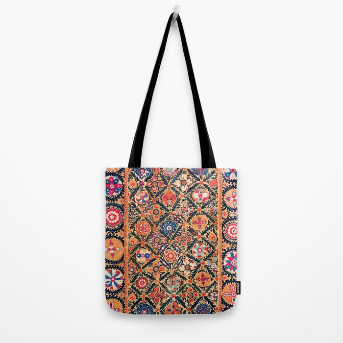 Kermina Suzani Southwest Uzbekistan Embroidery Print Tote Bag Gallery Image 2