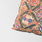 Kermina Suzani Southwest Uzbekistan Embroidery Print Pillow Sham Gallery Image 4