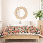 Kermina Suzani Southwest Uzbekistan Embroidery Print Duvet Cover Gallery Image 3