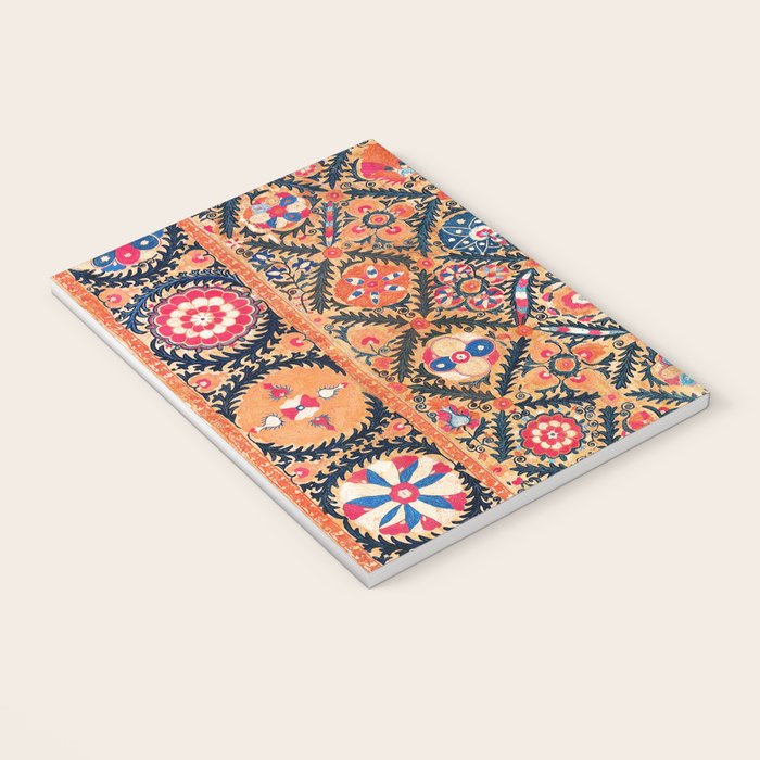 Kermina Suzani Southwest Uzbekistan Embroidery Print Notebook Gallery Image 3