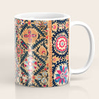 Kermina Suzani Southwest Uzbekistan Embroidery Print Coffee Mug Gallery Image 1
