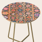 Kermina Suzani Southwest Uzbekistan Embroidery Print Side Table Gallery Image 2