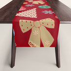 Cute Christmas Red Table Runner Gallery Image 1